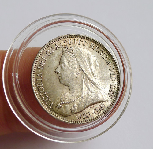 Victoria 1893 sixpence 925 - victoria, sixpence,