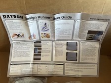 Xyron Handheld Printer Design Runner, Disc, Docking Station and instructions 