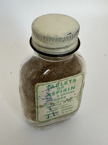 Vintage aspirin bottle - aspirin, –