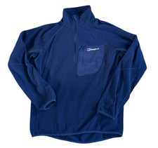 Berghaus Navy Blue 1/2 Zip Polartec Fleece Jacket Size Medium