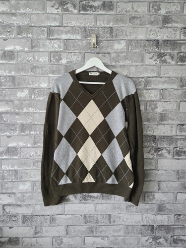 Vintage crew argyle jumper - argyle,