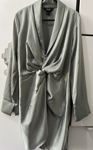 River island green satin - river,