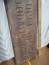 Old Wooden Sign Huge Vintage
