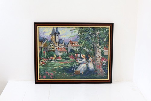 Vintage tapestry completed - vintage,