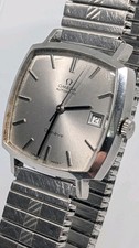 Vintage 70s Gents OMEGA Geneve Square Dial Auto Date Cal 1481  162.0042. Runs.