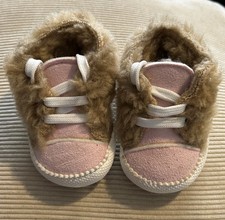 Baby UGG  Pink Suede Lace Up