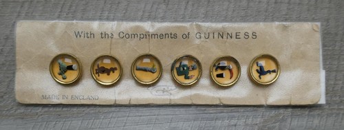 Guinness waistcoat buttons - guinness,