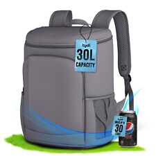Insulated Cooler Backpack 30L Large Bag Cool Box Picnic Thermal Camping Hiking