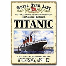 White Star Line Titanic poster