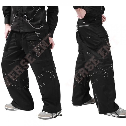 Men gothic black - black, straps