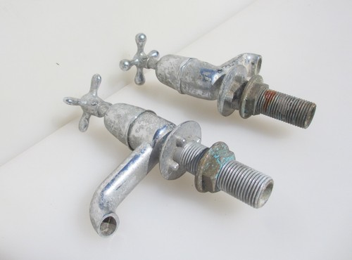Antique brass sink taps old - taps,