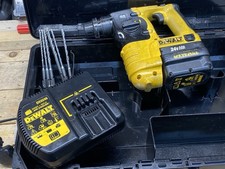 DeWALT DC223 24V SDS Hammer Drill With Case  Battery & Charger Drills & Chisels