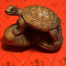 SIGNED BOXWOOD TURTLE  NETSUKE