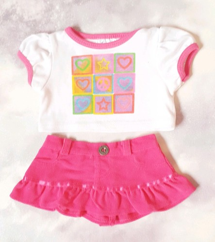 Build bear white heart - bear,, white,