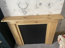 Rustic Wood Fire Surround