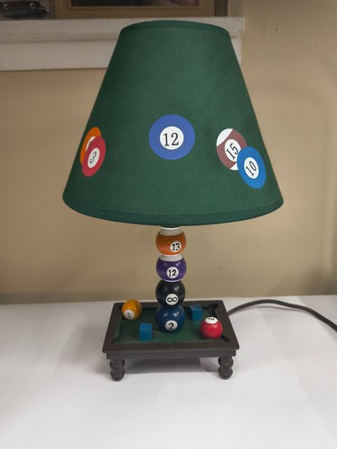Vintage billiards table lamp - billiards,