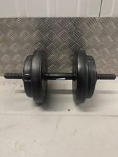 Dumbbell Plates Barbell Weights Vinyl 1.25KG 2.5KG 7.5kg Set Black Home Gym