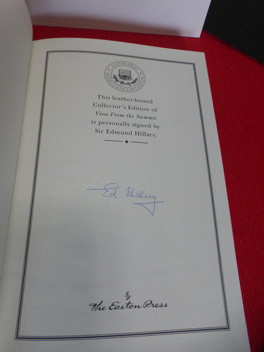 Edmund hillary signed - edmund,