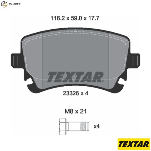 Brake pad set disc - brake,