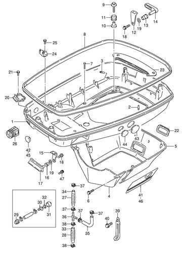 Suzuki genuine cap - cap, dt55