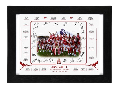 Arsenal squad signed photo - arsenal,
