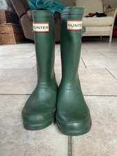 Hunter Wellies Kids Dark Green