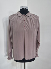 Vintage Peony Pink Silk Blouse