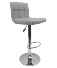 4 x Grey Faux Leather Bar