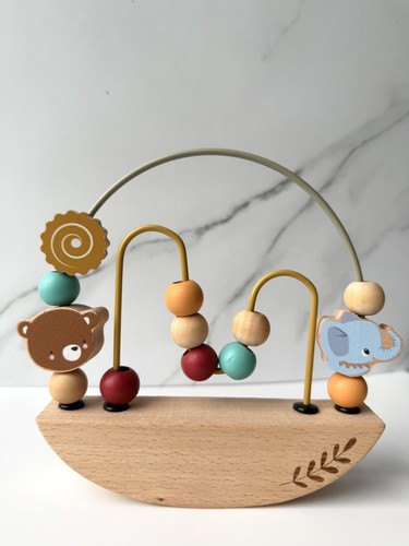 Wooden balanced bead maze toy - maze,