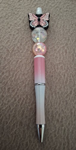 Butterfly beaded pen - butterfly, gift