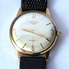 VINTAGE ELEGANT  LONGINES 9ct GOLD WRIST WATCH  MANUAL WINDER 1960's WITH BOX