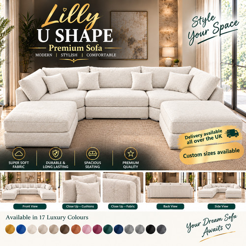 Lilly shape sofa - u,