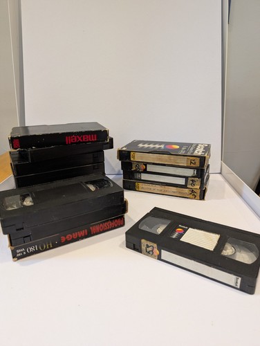 Vhs video cassette tapes used - video,