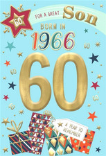 Birthday Card SON 60th 60. FUN