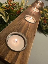Rustic Wooden  Candle Holder |
