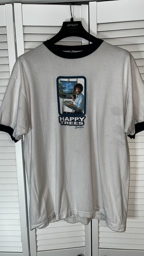 Bob ross happy trees - xl, ringer