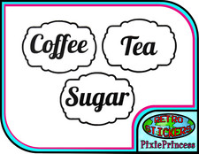 Coffee, Tea, Sugar A Kitchen