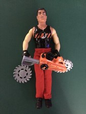 HASBRO VINTAGE ACTION MAN FIGURE - CHAIN SAW WITH 2 BLADES