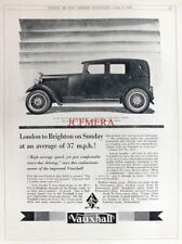 VAUXHALL 'Velox' Light Fabric Saloon 1929 Car Print - Art Deco Advert