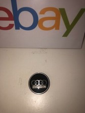 GENUINE AUDI BLACK ALLOY WHEEL CENTRE CAP 81A 601 170A