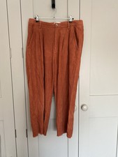 LF Markey Ginger Wide Leg Cords 16 Frayed Hem Tailored 