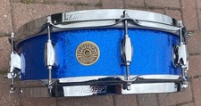 Rare Gretsch Broadcaster VB (vintage build) 14"x4" snare drum, Blue Sparkle,