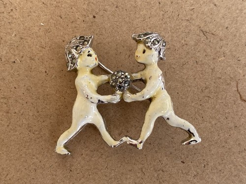 Bjl gemini cherubs - gemini, enamel