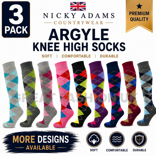 Pack riding socks argyle - riding,