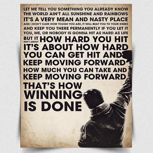 Rocky balboa quote art - -, metal