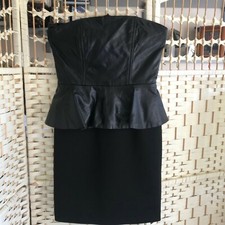 H&M Black Bandeau Dress Size