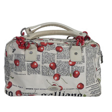 John Galliano Bag Cherry Gazette Newspaper Vintage Y2K Handbag Boston Bag