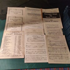 Choir Choral Sheet Music Song Sheets Various x 15