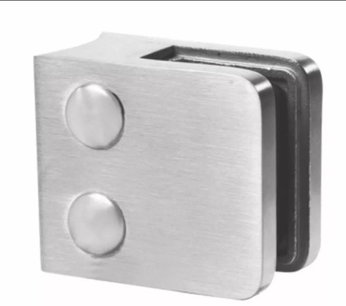 Stainless steel glass - steel, clamp