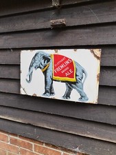 FREMLINS ENAMEL SIGN FREMLINS ELEPHANT ALE SIGN BEER PUB ENAMEL SIGN PORCELAIN